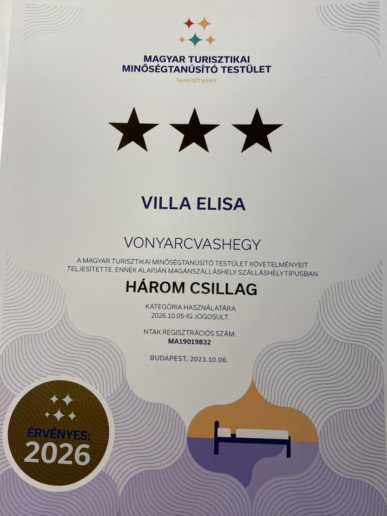 Villa Elisa Vonyarcvashegy Exteriér fotografie